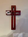 Padauk Wooden Cross Size 14 X 8 IN