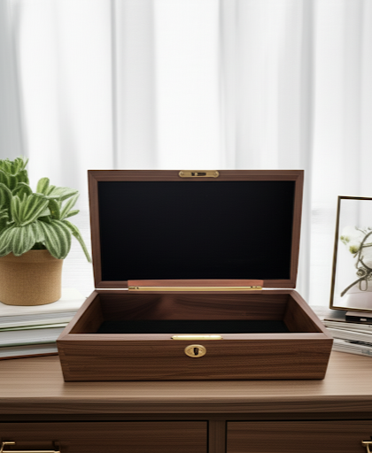 The "Executive Reserve" Walnut Keepsake Box