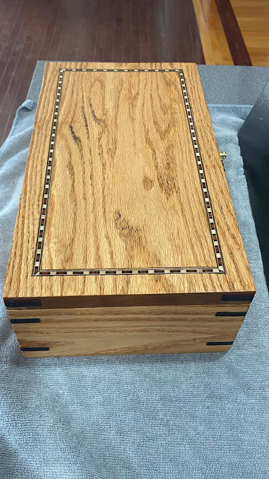 The "Craftsman's Vault" Oak Keepsake Box