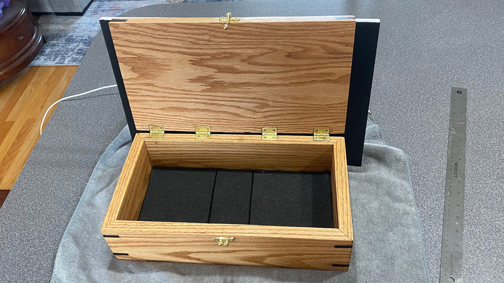 The "Craftsman's Vault" Oak Keepsake Box