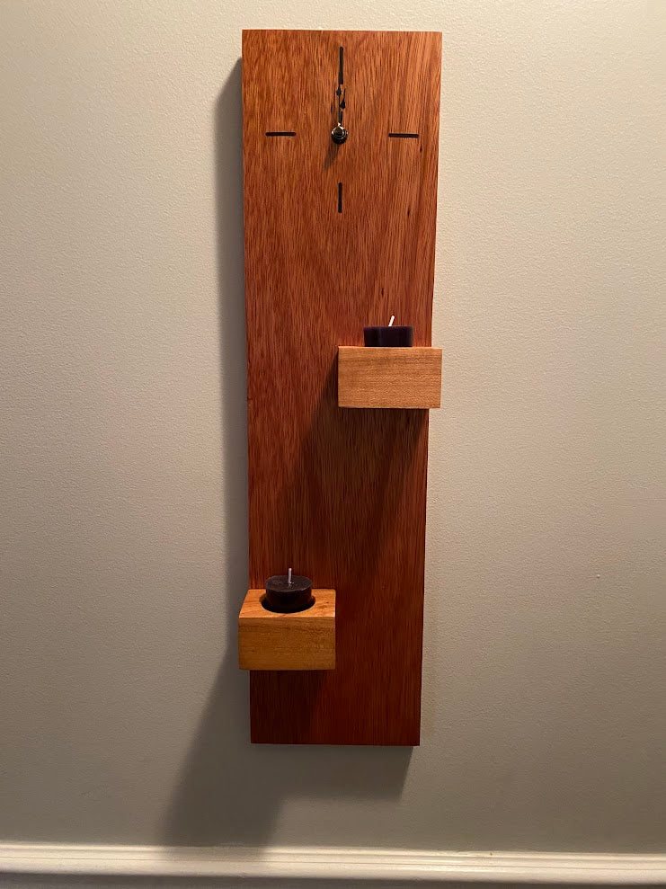 The "Time & Light" Wall Clock: A Fusion of Exotic Woods & Modern Design