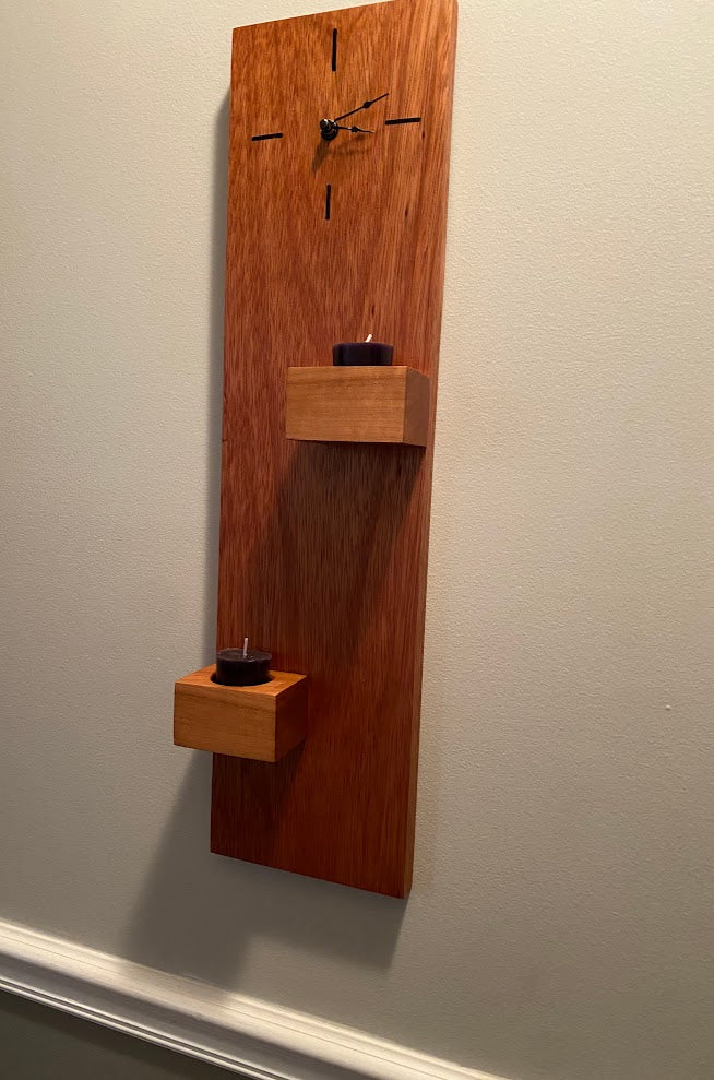 The "Time & Light" Wall Clock: A Fusion of Exotic Woods & Modern Design