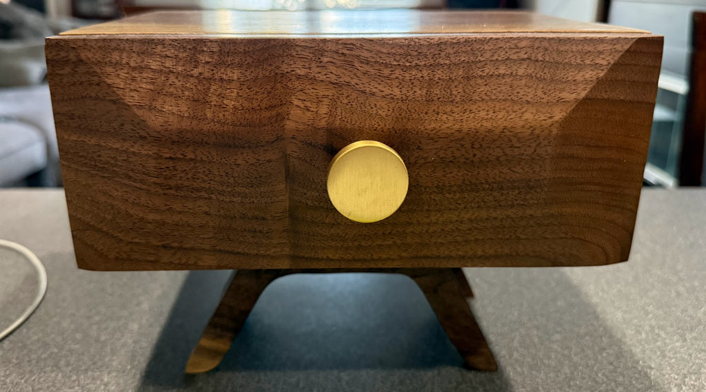 Modern Walnut Keepsake Box