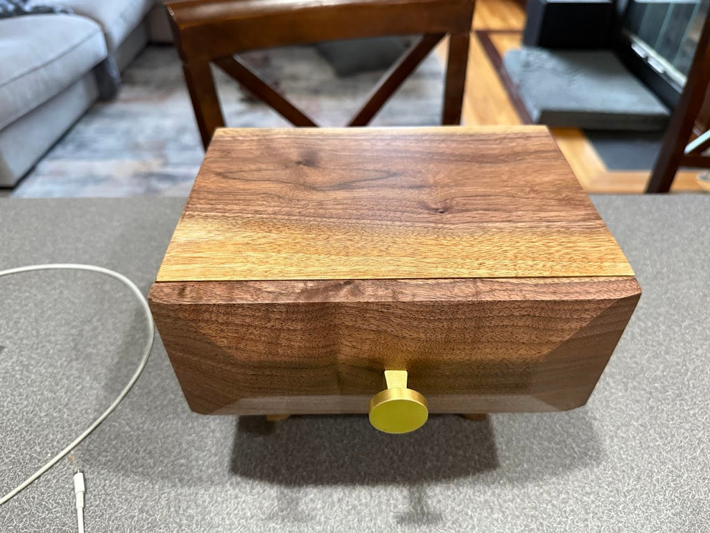 Modern Walnut Keepsake Box
