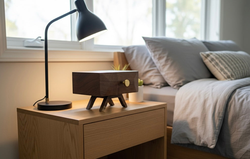 Modern Walnut Keepsake Box